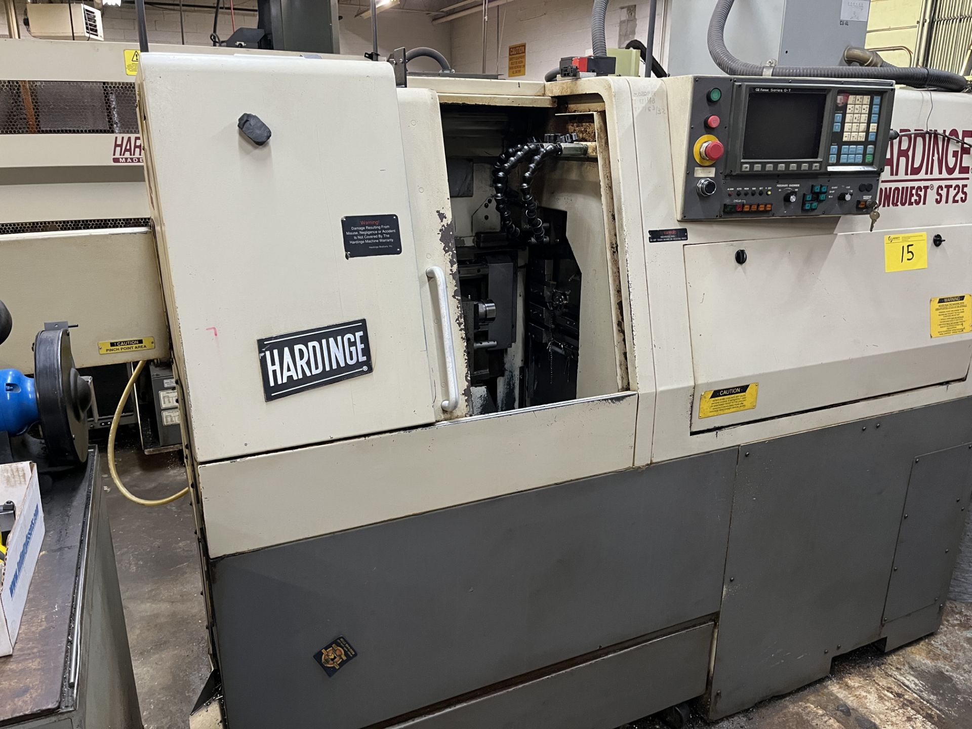 HARDINGE CONQUEST ST25 GANG TOOL CNC TURNING CENTER, GE FANUC O-T CNC CONTROL, S/N ST-172-25, - Image 8 of 12