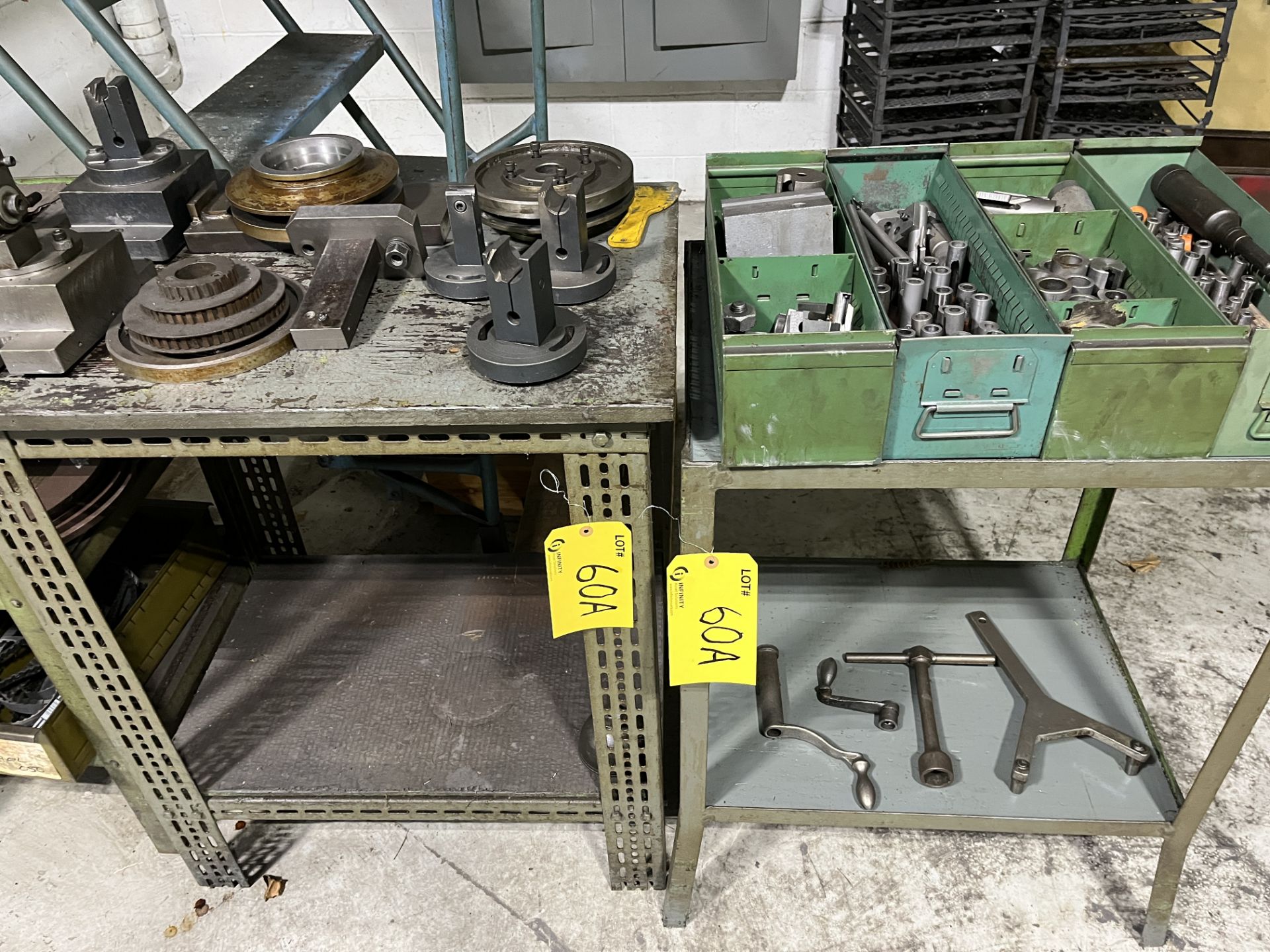 LOT OF (2) TABLES W/ TOOLING