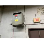 REX MANUFACTURING 30KVA TRANSFORMER, 600V TO 230V (RIGGING FEE $75)