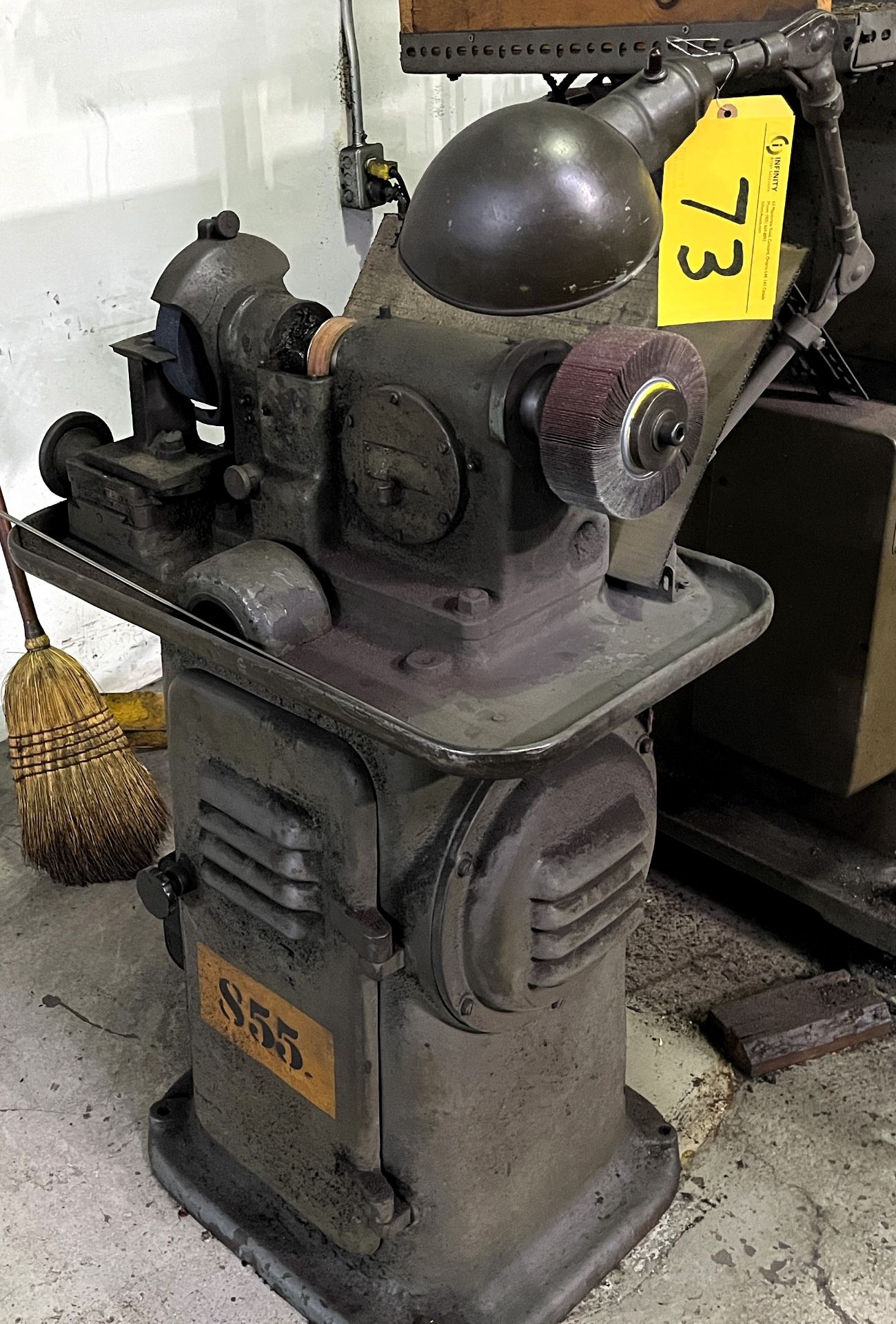 DOALL 6" BENCH GRINDER W/ CABINET (RIGGING FEE $75)