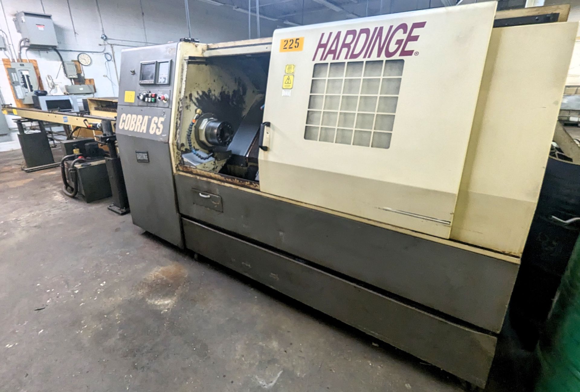 HARDINGE COBRA 65 CNC TURNING CENTER, MODEL LC65, 12-STATION TURRET, TAILSTOCK, 8” CHUCK, GE FANUC - Image 2 of 14