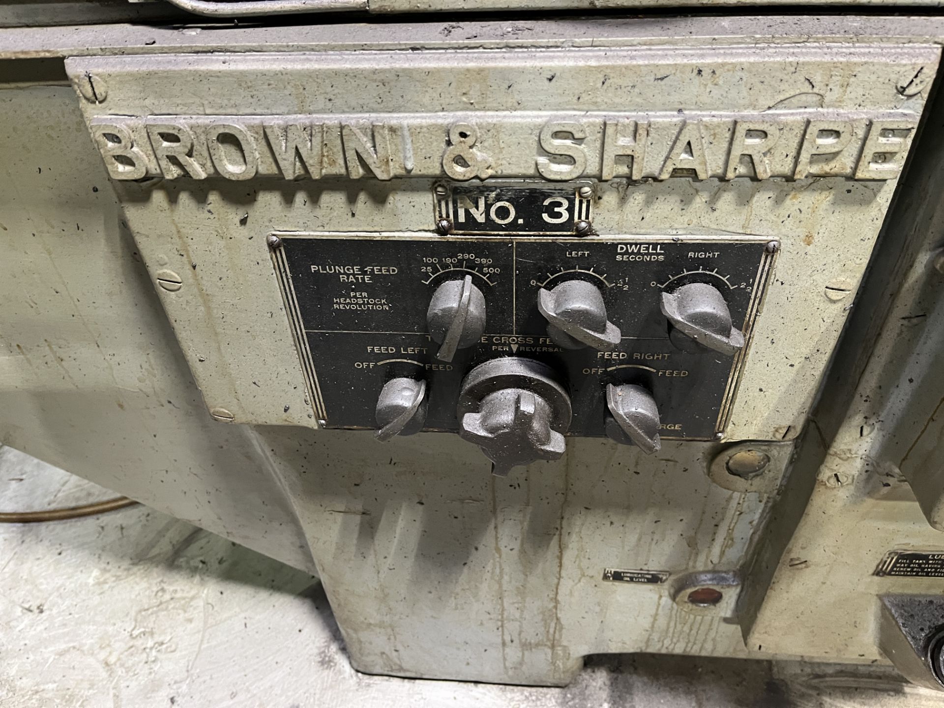 BROWN & SHARPE NO. 3 CYLINDRICAL GRINDER, 68” BED, TAILSTOCK (RIGGING FEE $500) - Image 3 of 7