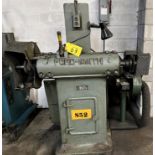 FORD SMITH DUAL PEDESTAL GRINDER W/ DUST COLLECTOR (RIGGING FEE $125)