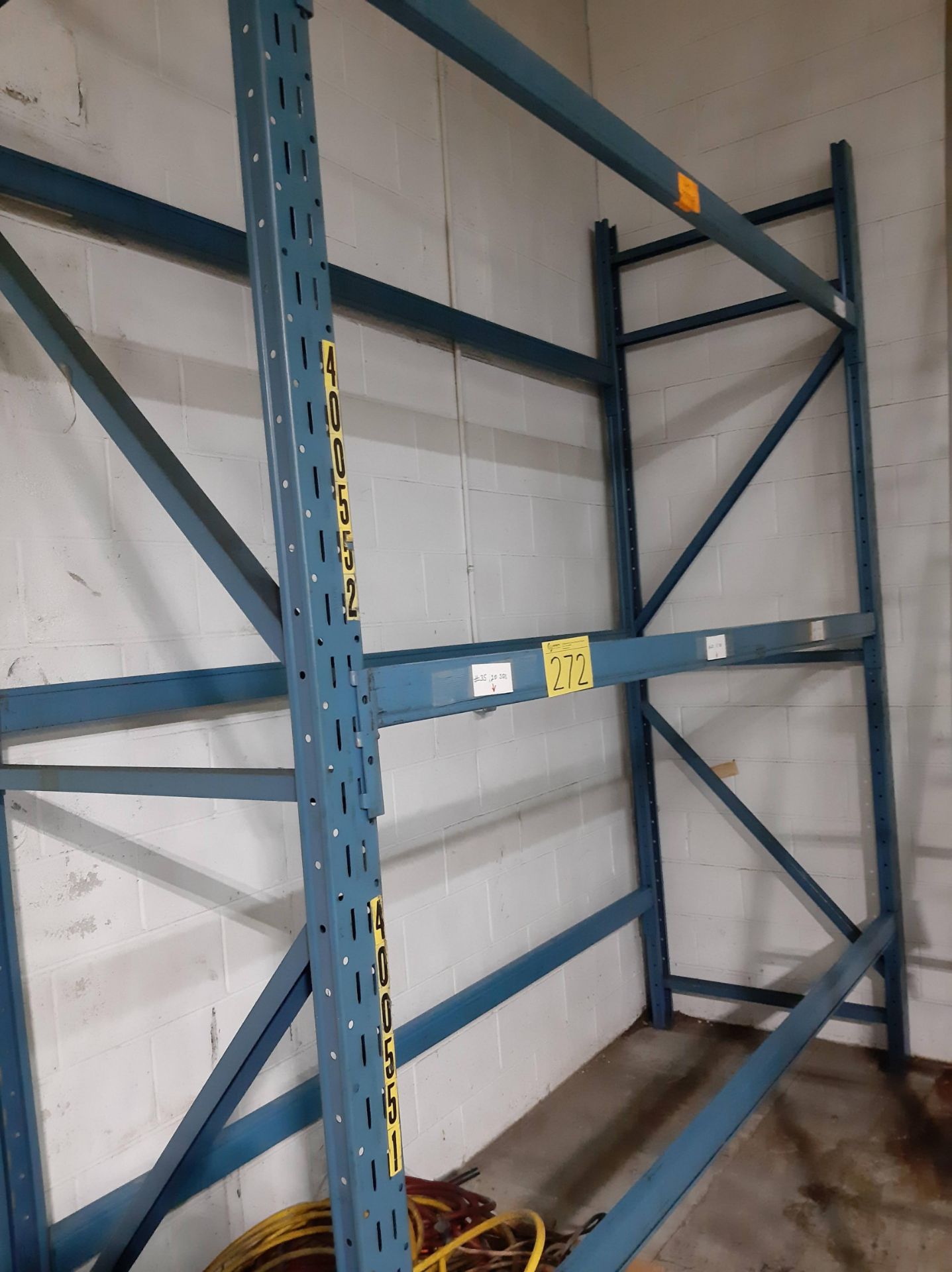 SECTION OF PALLET RACKING