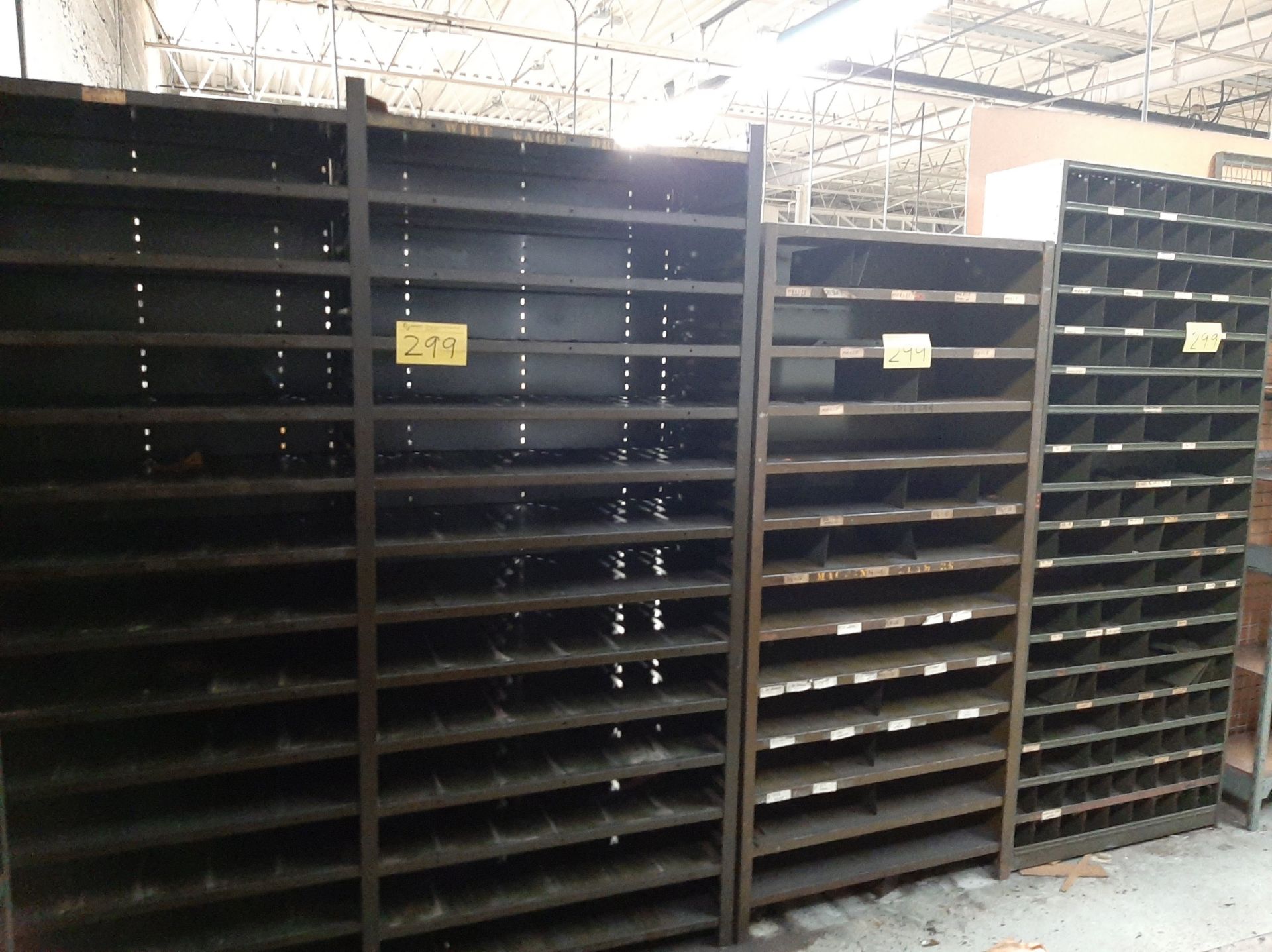 LOT OF (5) METAL SHELVING UNITS