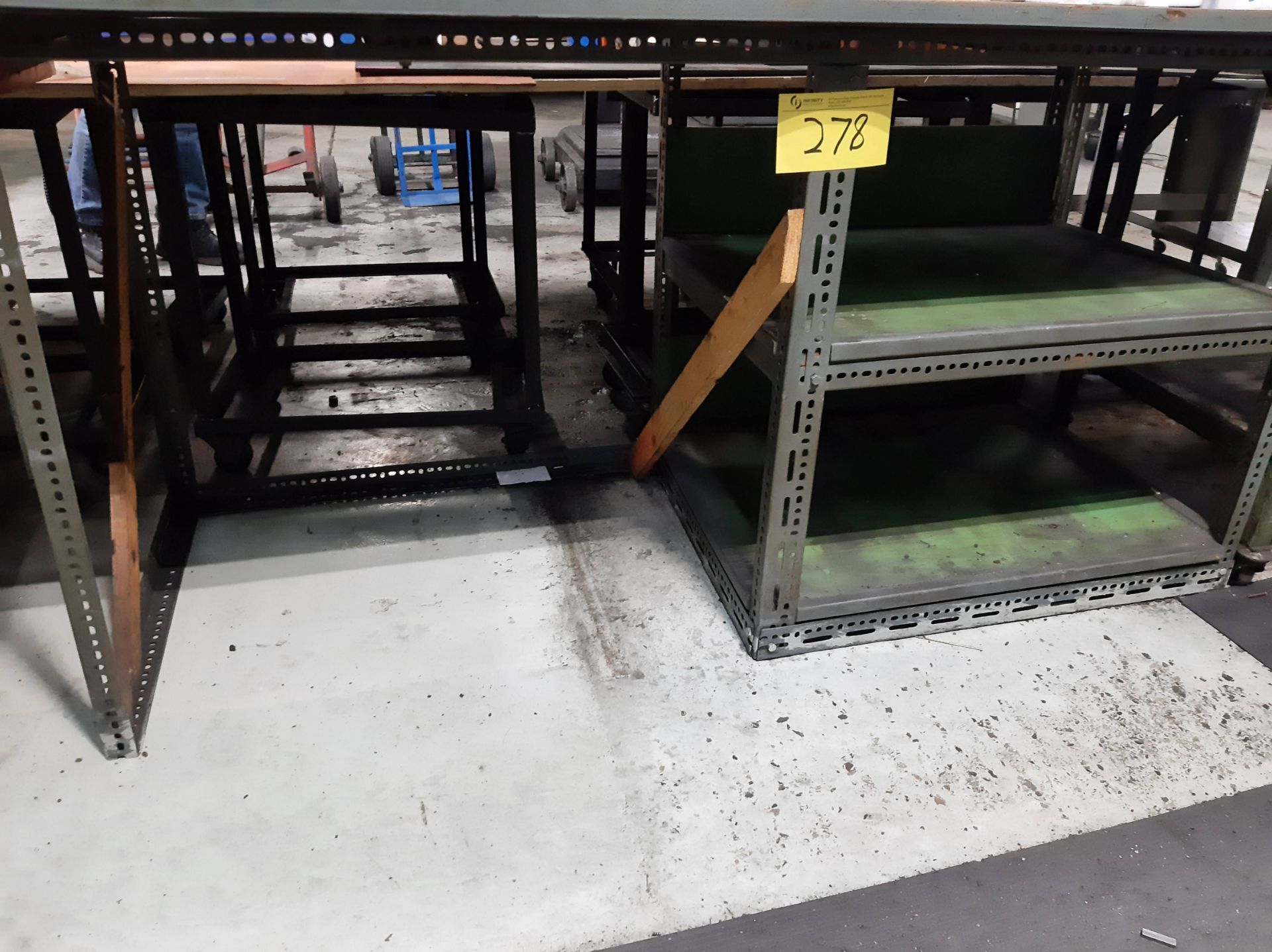 LOT OF (4) TABLES AND WORKBENCHES