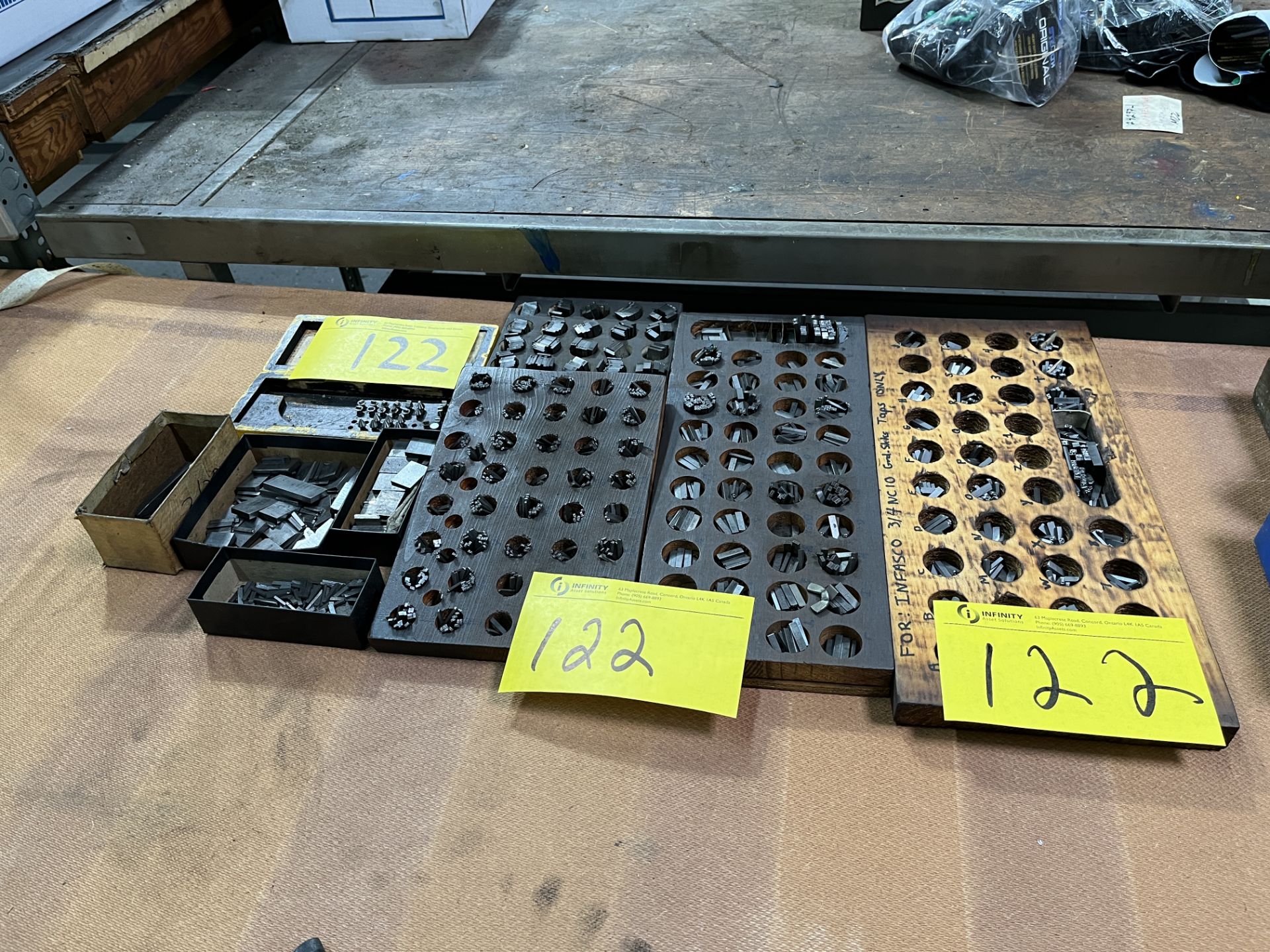 LOT OF LETTER AND NUMBER PUNCH SETS