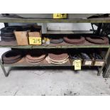 3-LEVEL TABLE W/ GRINDING WHEELS AND BELTS