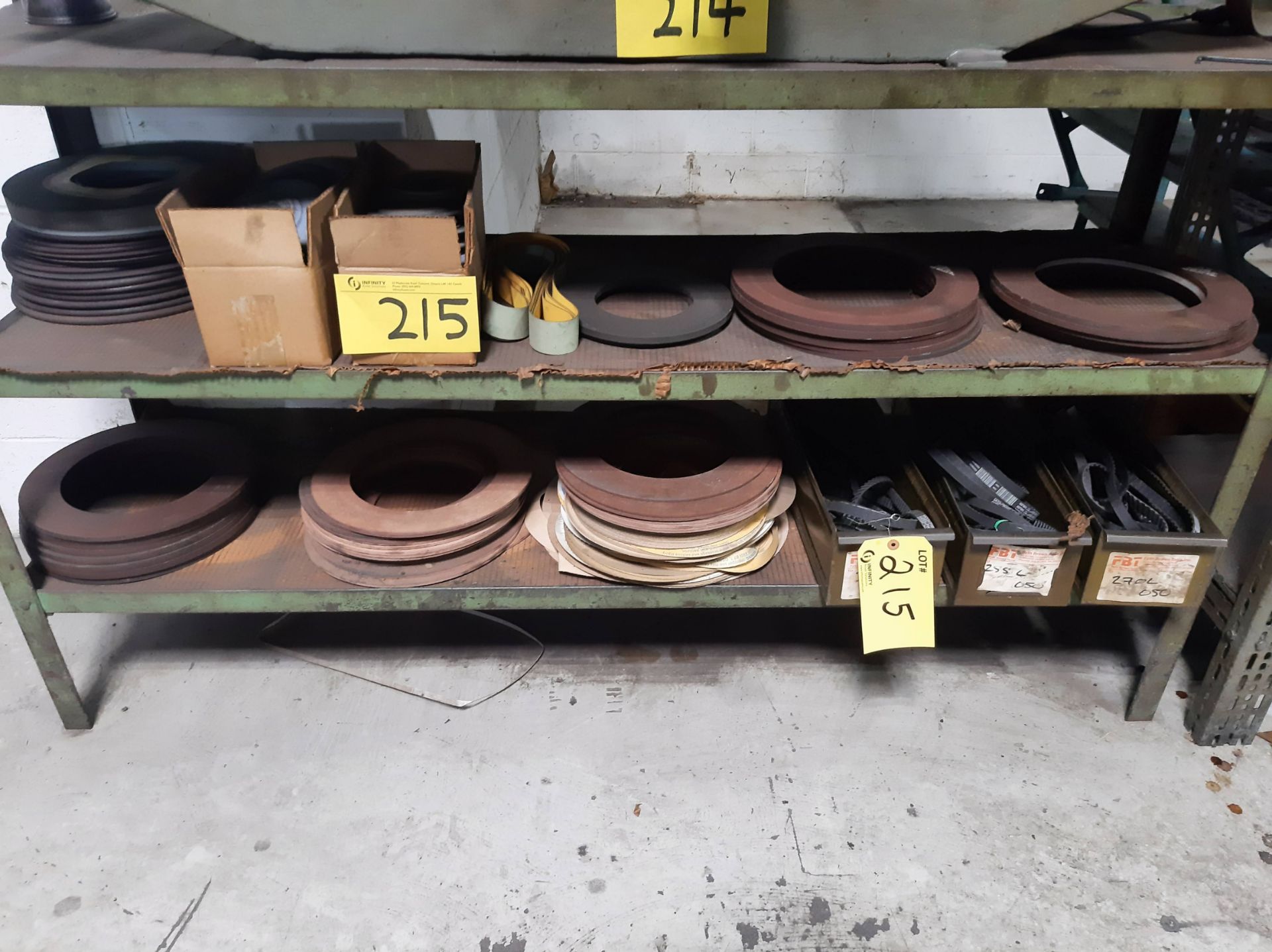 3-LEVEL TABLE W/ GRINDING WHEELS AND BELTS