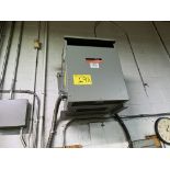 REX MANUFACTURING 30KVA TRANSFORMER, 600V TO 208/120V (RIGGING FEE $75)