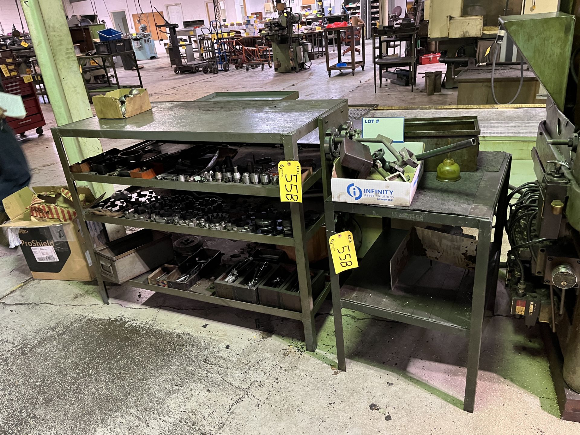 LOT OF (3) TABLES W/ TOOLING