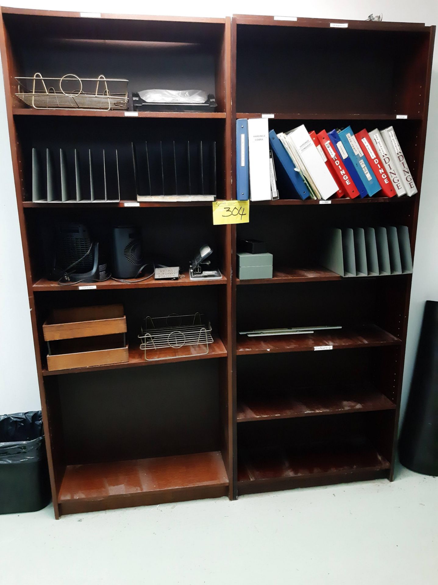 LOT OF FURNITURE, (2) DESKS, (3) CHAIRS, (2) BOOKCASES - Image 2 of 2
