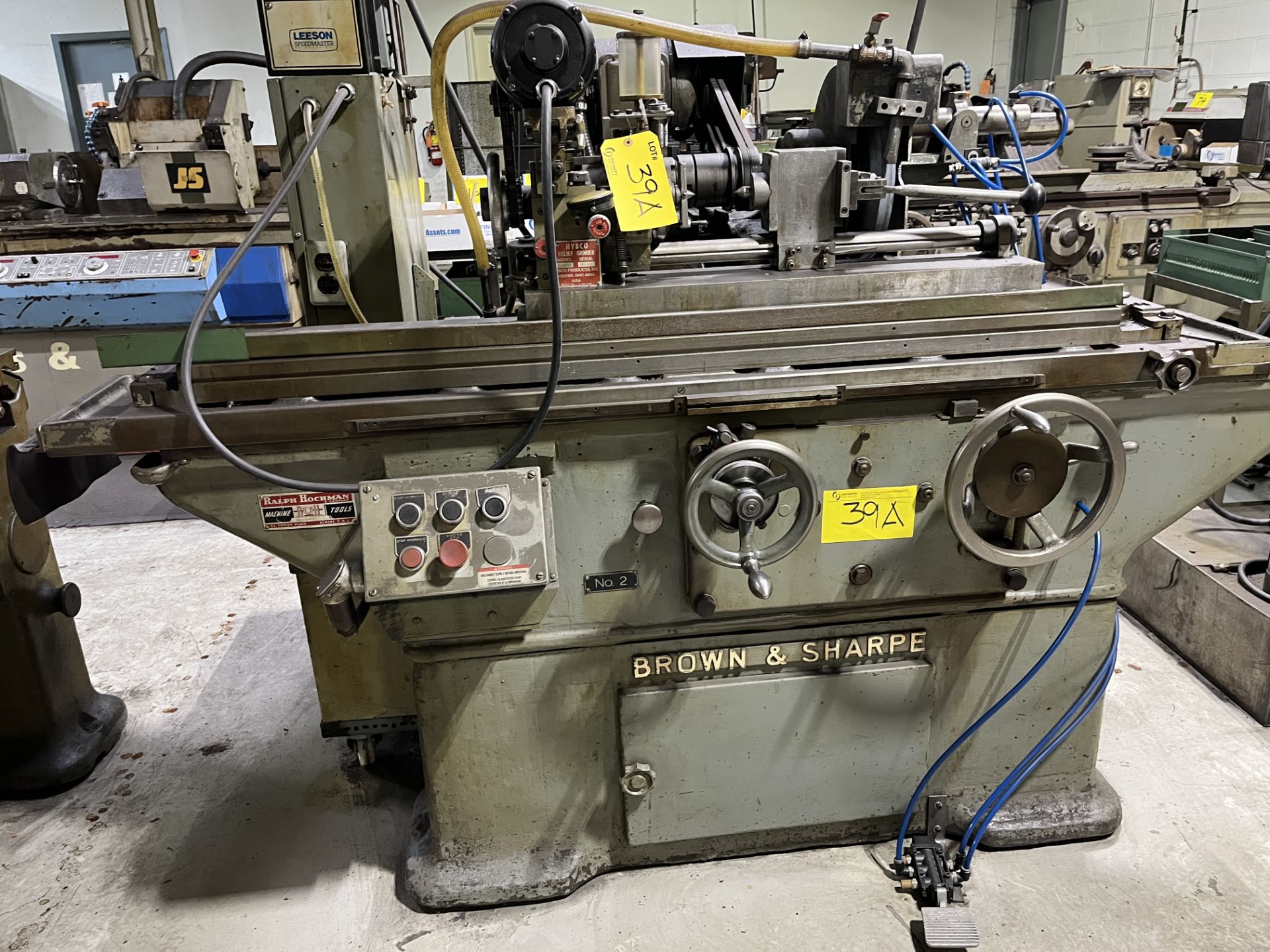 BROWN & SHARPE NO. 2 CYLINDRICAL GRINDER W/ LEESON SPEED CONTROL (RIGGING FEE $400) - Image 2 of 8