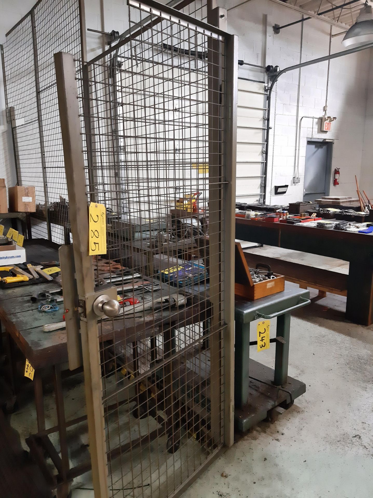 APPROX. 45'L CAGE W/ (2) DOORS