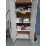 2-DOOR CABINET W/ FIRST AID SUPPLIES