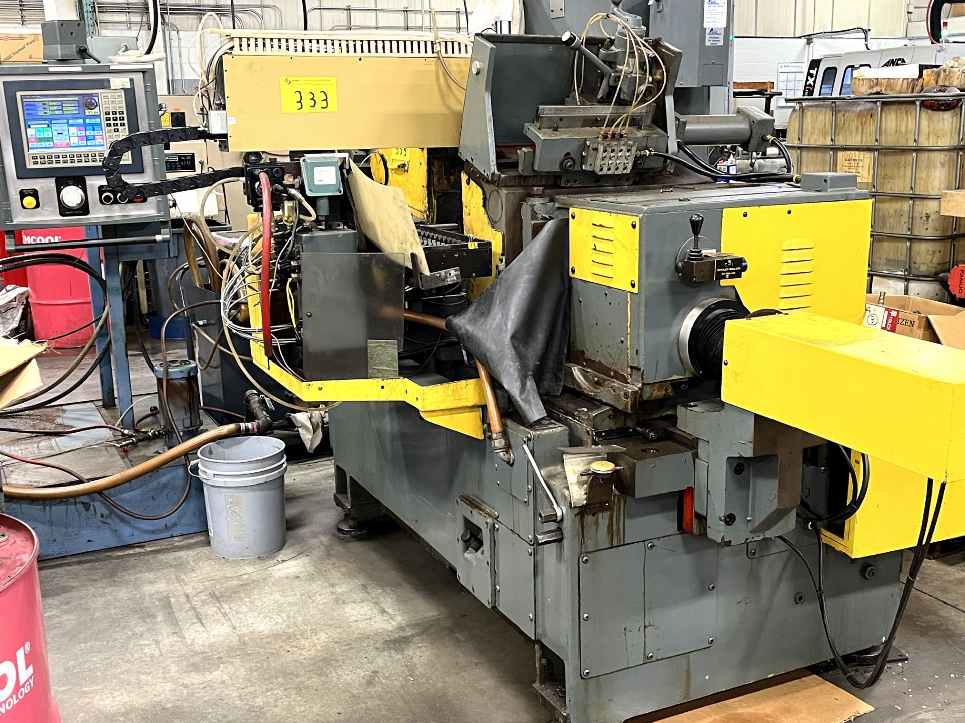 CINCINNATI MILACRON 220-8 CENTRELESS GRINDER, NX9000 CONTROL, HOFFMAN DT-20 FILTER AND COOLANT