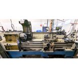 TARNOW TUJ50M LATHE, FAGOR 2-AXIS DRO, 3-JAW CHUCK, 24” X 80”, 3” BORE, TAILSTOCK, TOOL POST, STEADY