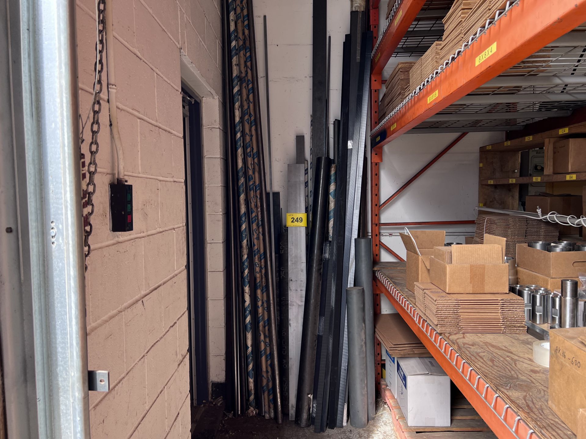 LOT OF STEEL BAR AND PLASTIC STOCK