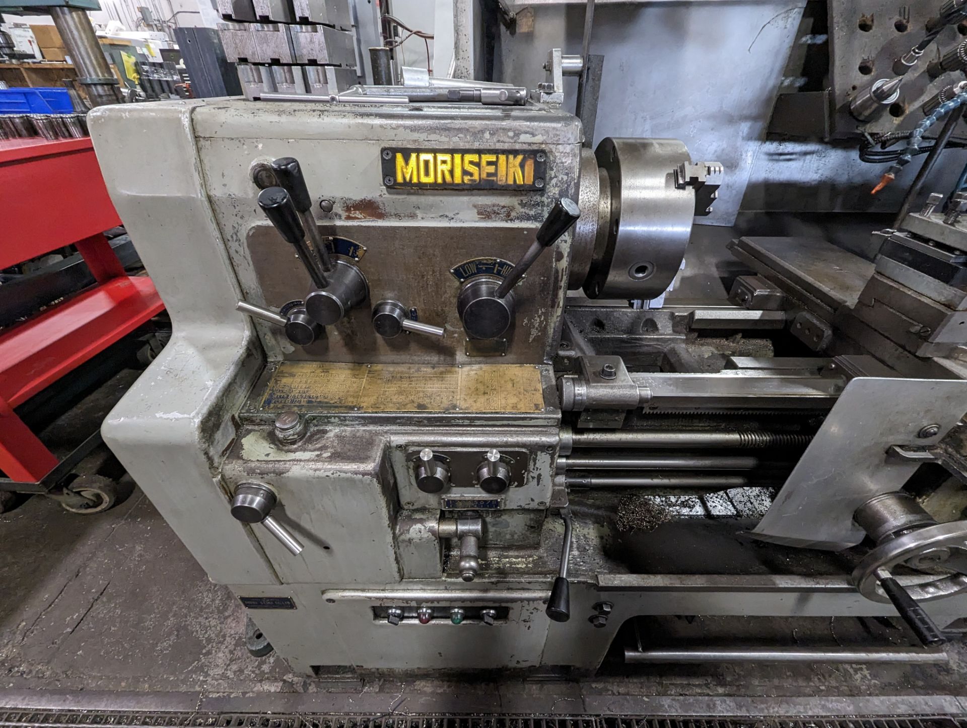 MORI SEIKI MS-850G LATHE, FAGOR 2-AXIS DRO, 10” 3-JAW CHUCK, 20” SWING, 50” BED, 2” BORE, TAILSTOCK, - Image 9 of 10