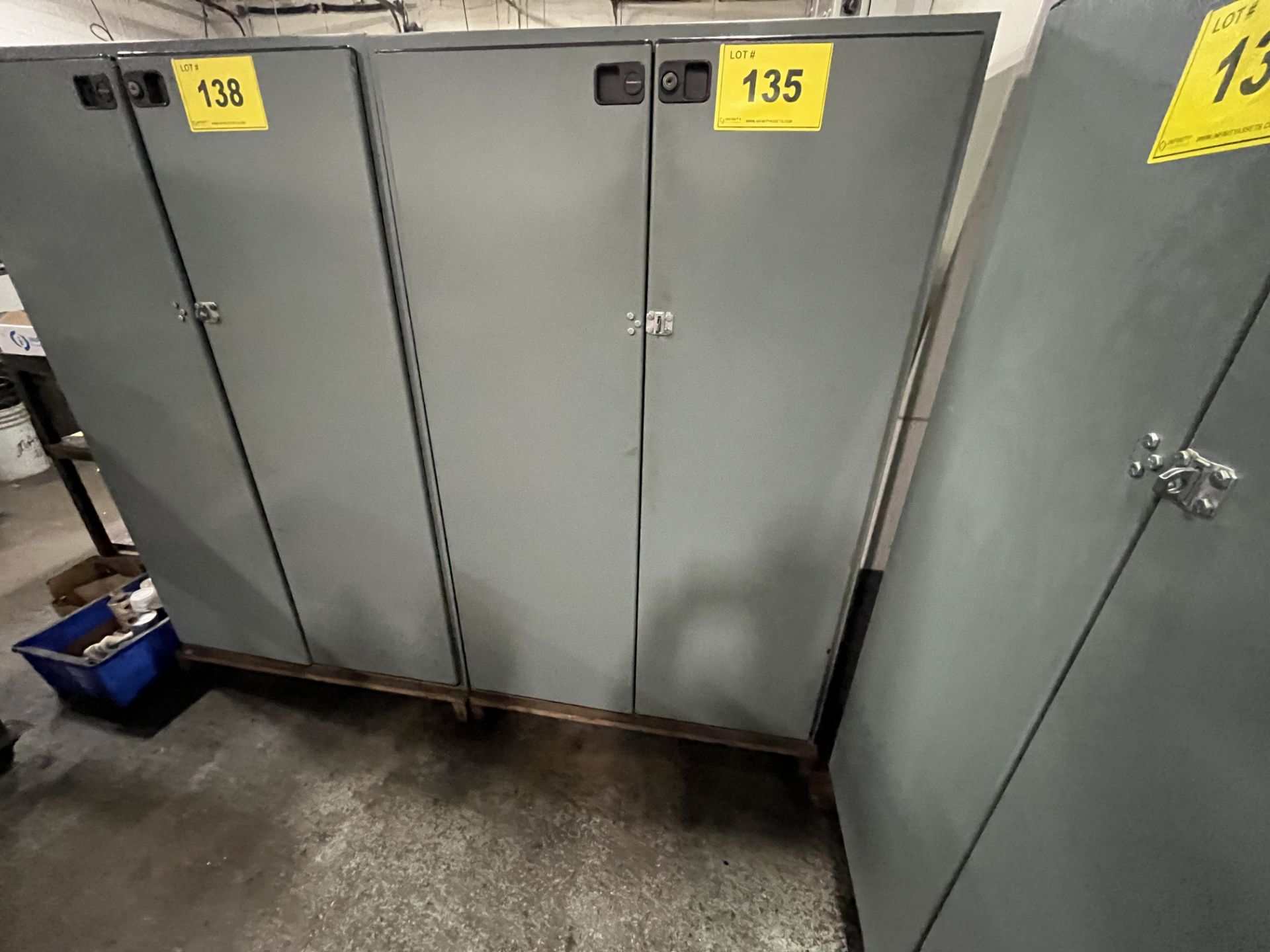 SUNAR HAUSERMAN TOOL CABINET W/ 72-SLOT PIGEON HOLE CABINET, CONTENTS, DRILL BITS, ETC. - Image 2 of 2