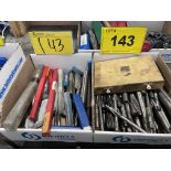 LOT OF (2) BOXES OF REAMERS, COUNTERBORES, TAPS