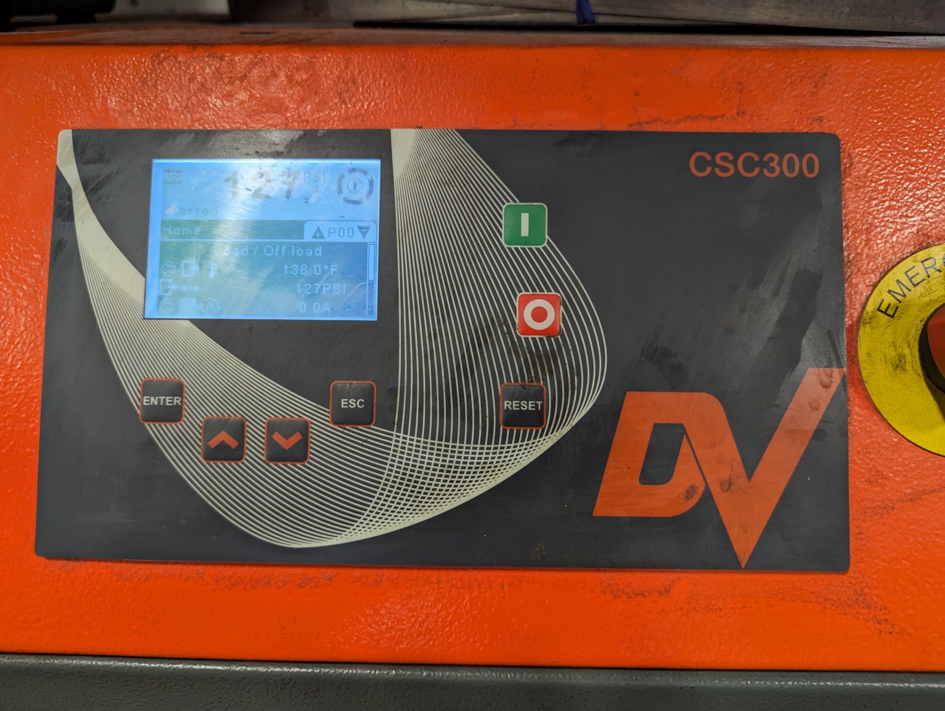 DV SYSTEMS C15TD AIR COMPRESSOR, 15HP, PRODUCT NUMBER S-002433, S/N 082733 W/ ASD60 AIR DRYER - Image 2 of 4