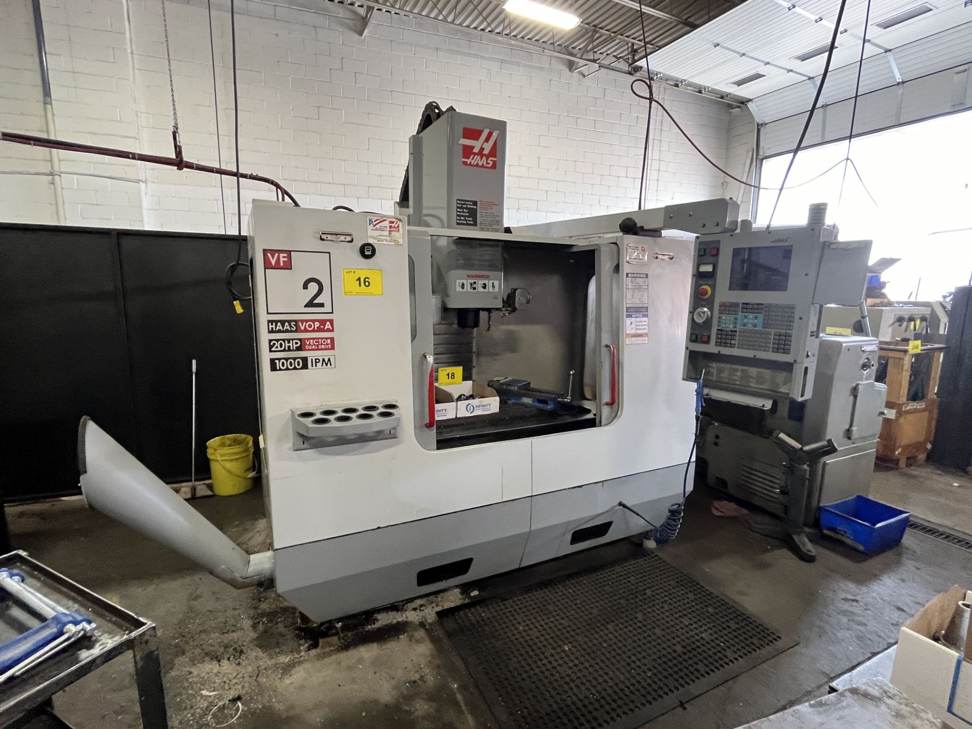 2004 HAAS VF2D CNC VERTICAL MACHINING CENTER, CNC CONTROL, TRAVELS: X-30”, Y-16”, Z-20”, 14” X 36” - Image 13 of 13