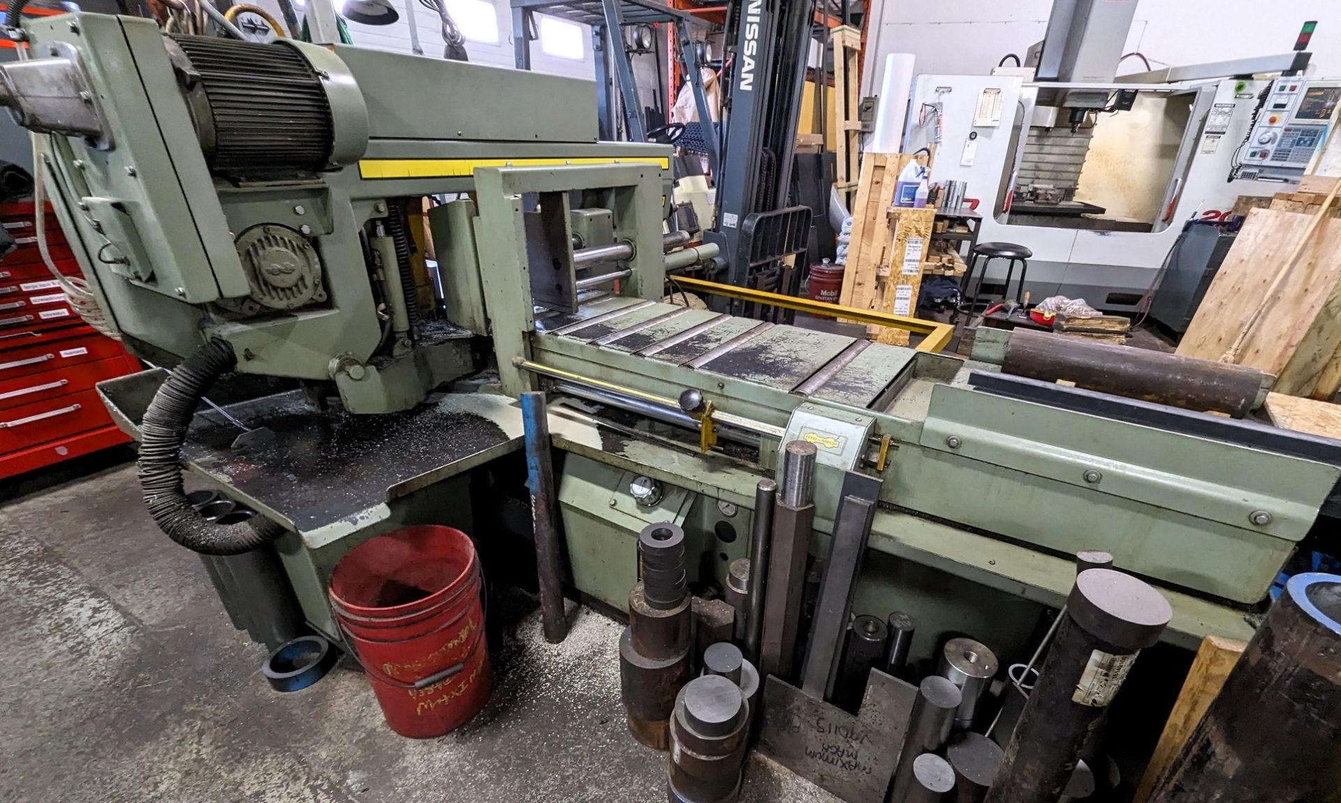 HYD-MECH S-20A SERIES II AUTOMATIC HORIZONTAL BANDSAW, S/N 80298380 W/ CONVEYOR (RIGGING FEE $825) - Image 4 of 13
