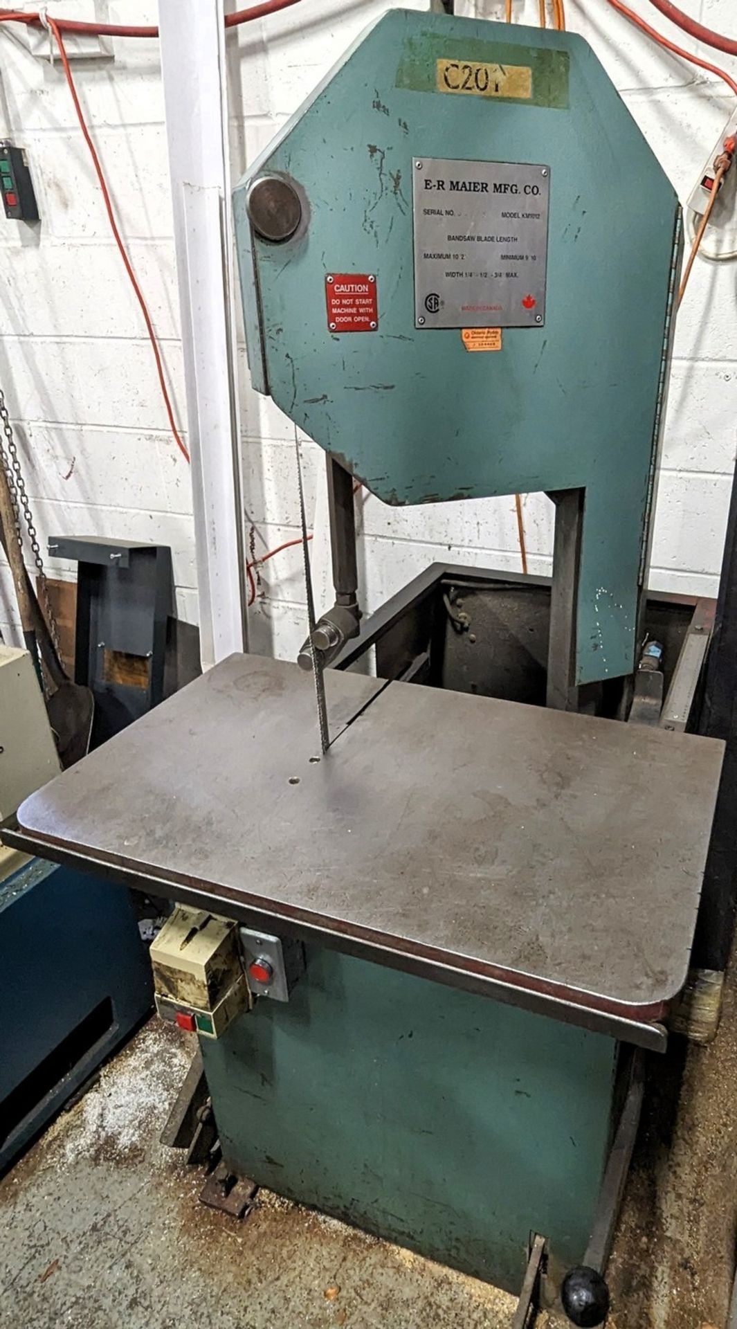 E-R MAIER KM1012 ROLL-IN SAW, S/N 64895 (RIGGING FEE $250) - Image 2 of 4