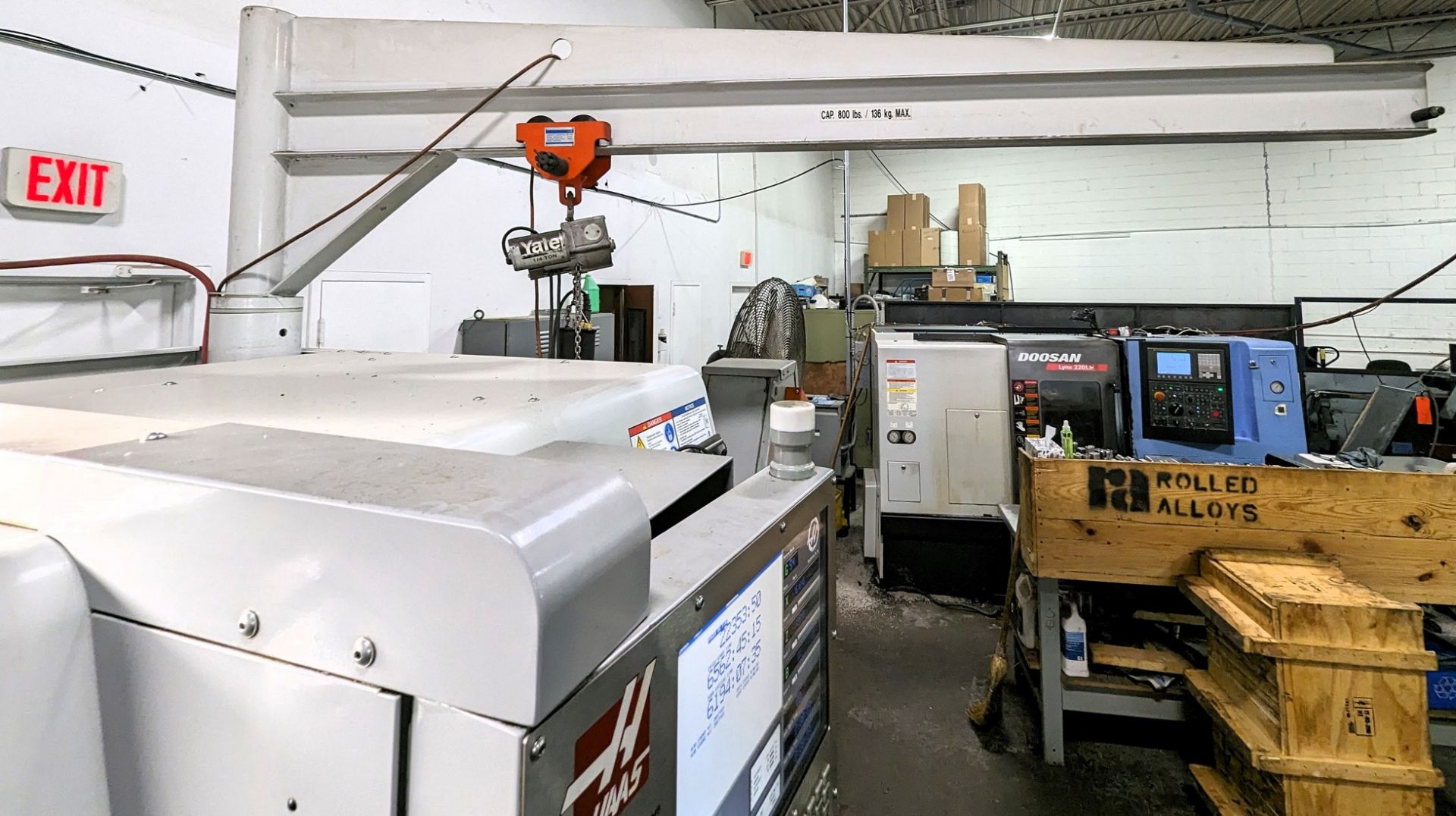 2008 HAAS SL-30TB CNC TURNING CENTER, CNC CONTROL, 15” CHUCK, BIG BORE, TAILSTOCK, TOOL SETTER, CHIP - Image 12 of 14
