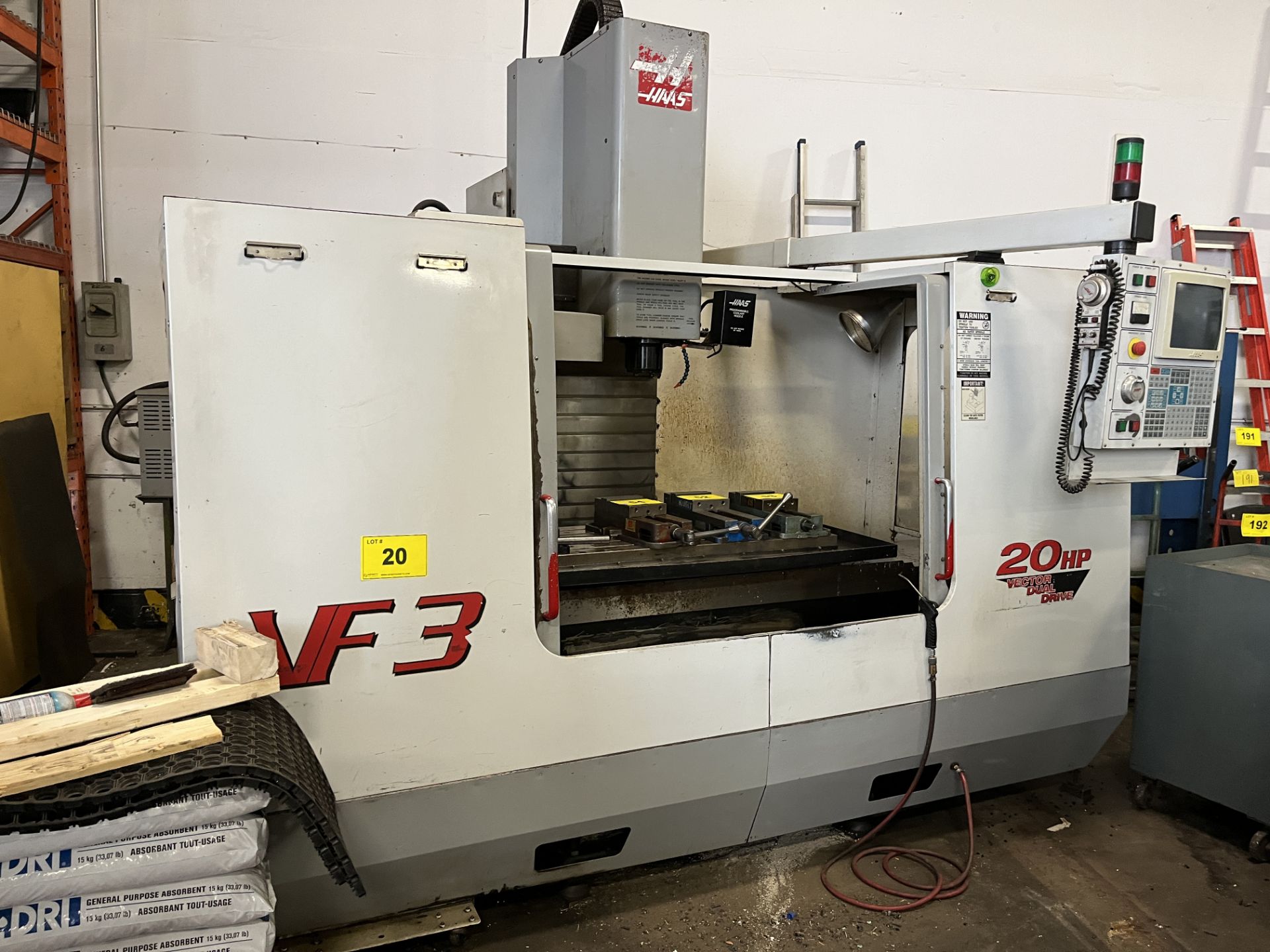 2000 HAAS VF3 CNC VERTICAL MACHINING CENTER, CNC CONTROL, TRAVELS: X-40”, Y-20”, Z-25”, 18” X 48” - Image 14 of 14