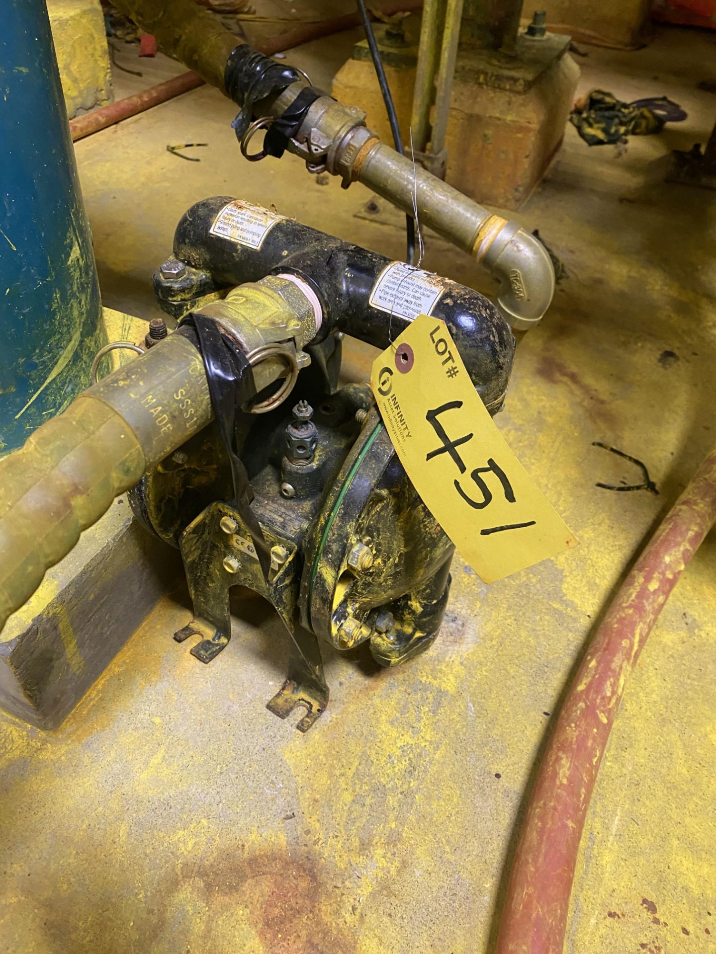 LOT OF (2) ARO DIAPHRAGM PUMPS (RIGGING FEE $125 USD) - Image 7 of 10