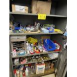 2-DOOR METAL CABINET W/ TOOLS, MAINTENANCE SUPPLIES