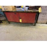 LOT OF (2) WORKBENCH / CABINETS W/ (2) 5" VISES (NO CONTENTS)