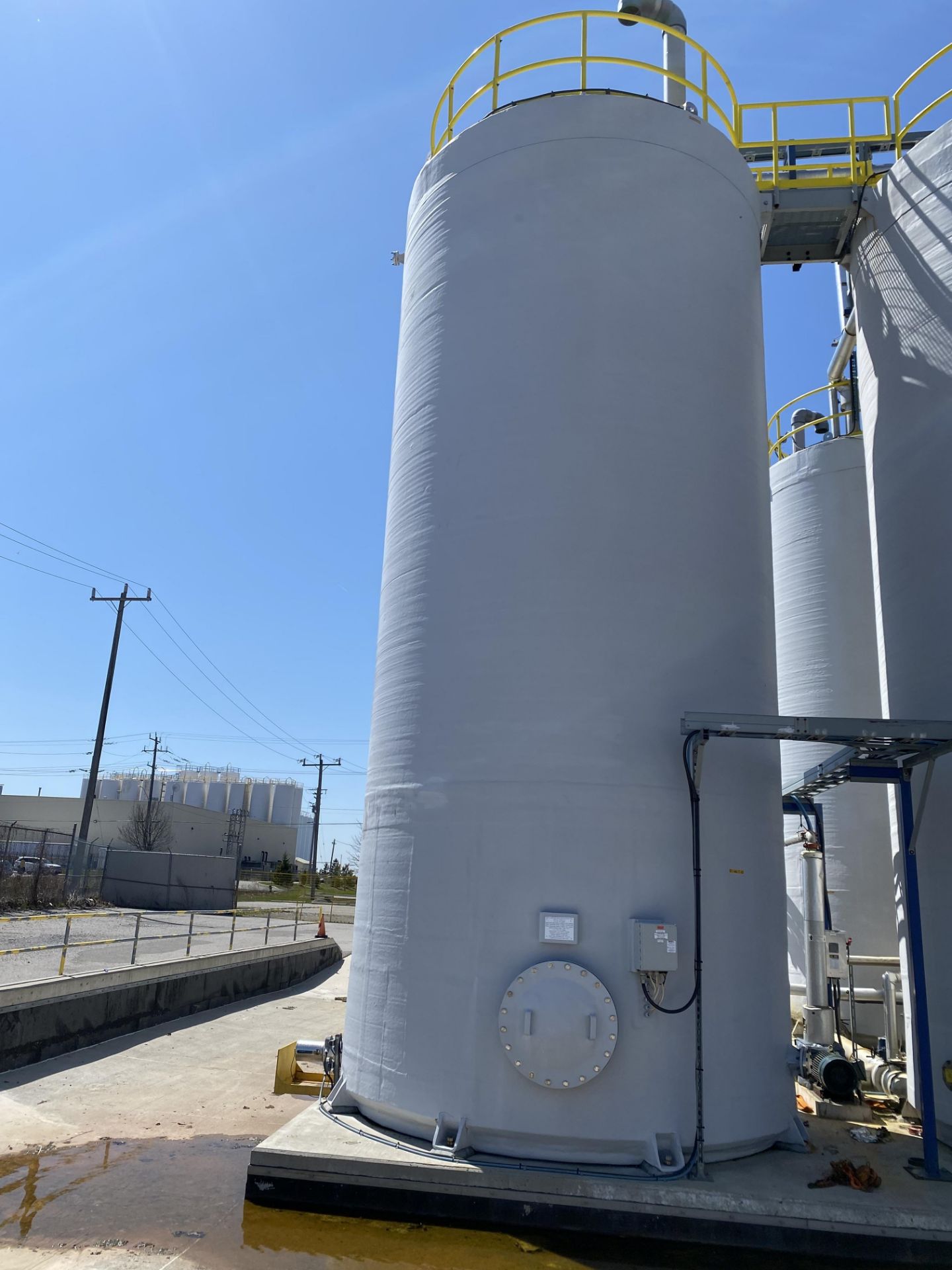 WASTE WATER SILO #1, RESIN DURAKANE / SIGNIA 411/MEKP, 89,000L / 23,500 GALLONS, 9,850LB, APPROX.