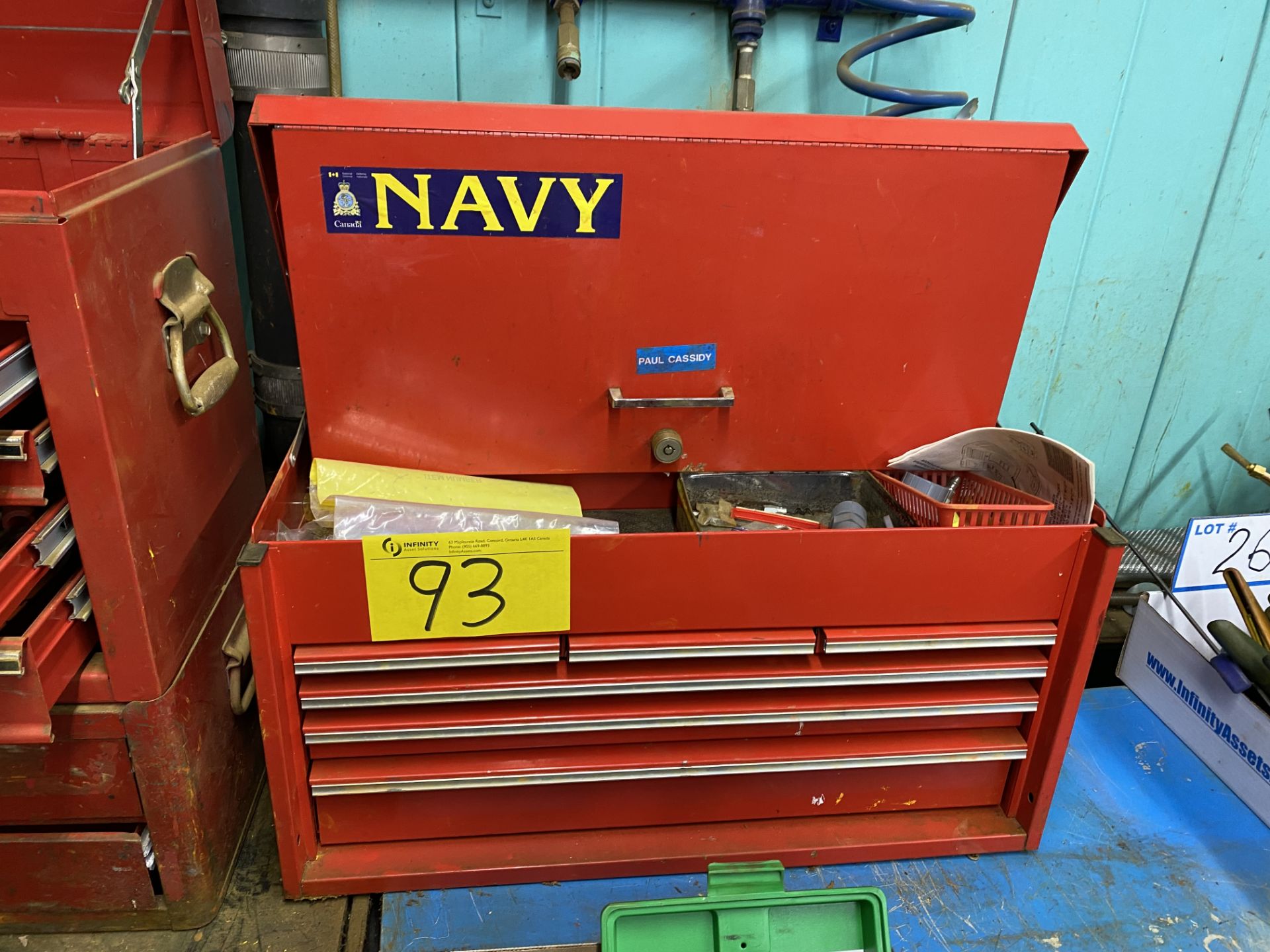 6-DRAWER TOOL BOX W/ CONTENTS AND TOOLS