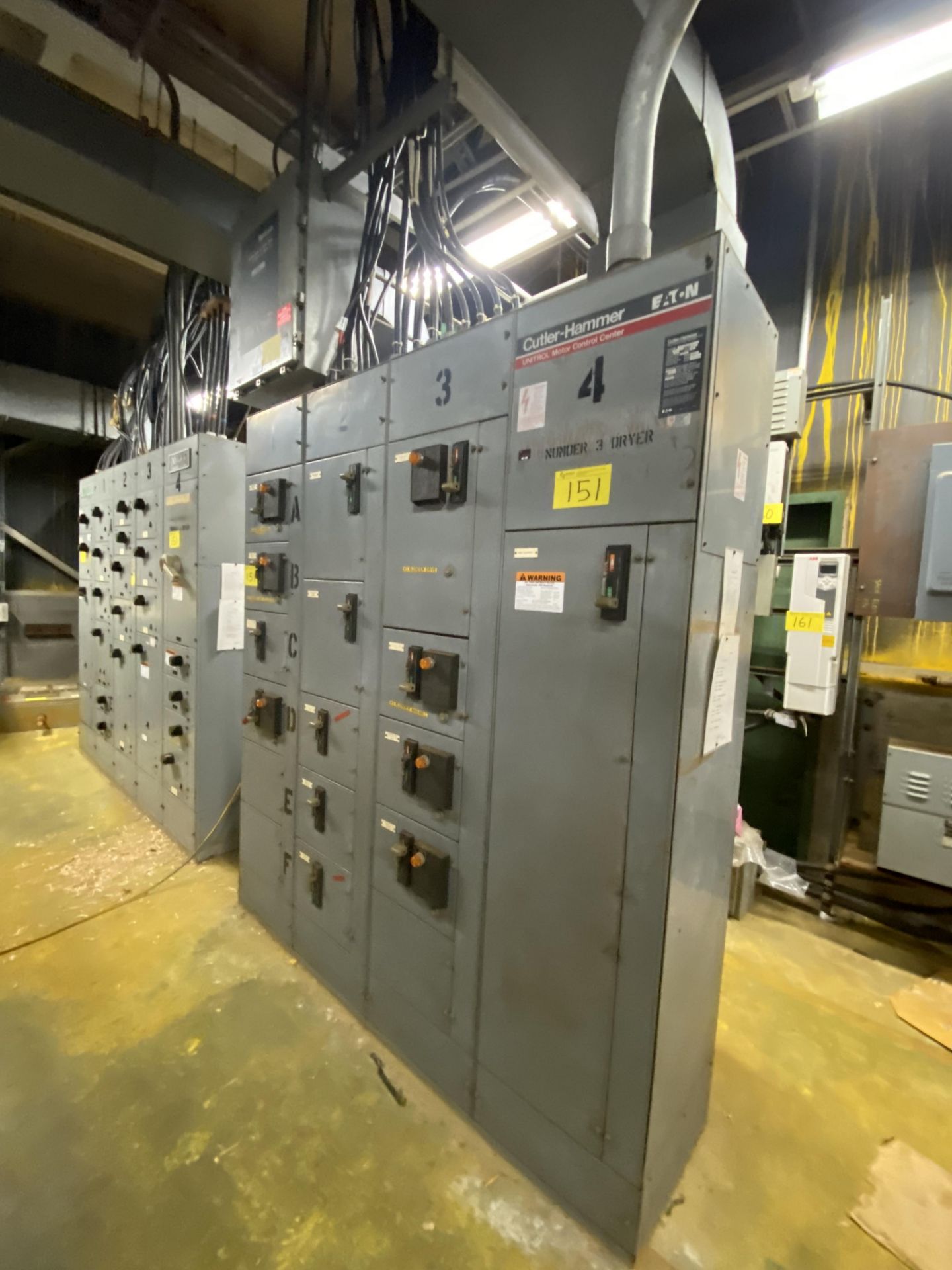 LOT OF (6) MOTOR CONTROL CENTER PANELS (BALANCE OF ROOM, APPROX. 198 BREAKERS IN TOTAL, CUTLER - Image 11 of 24