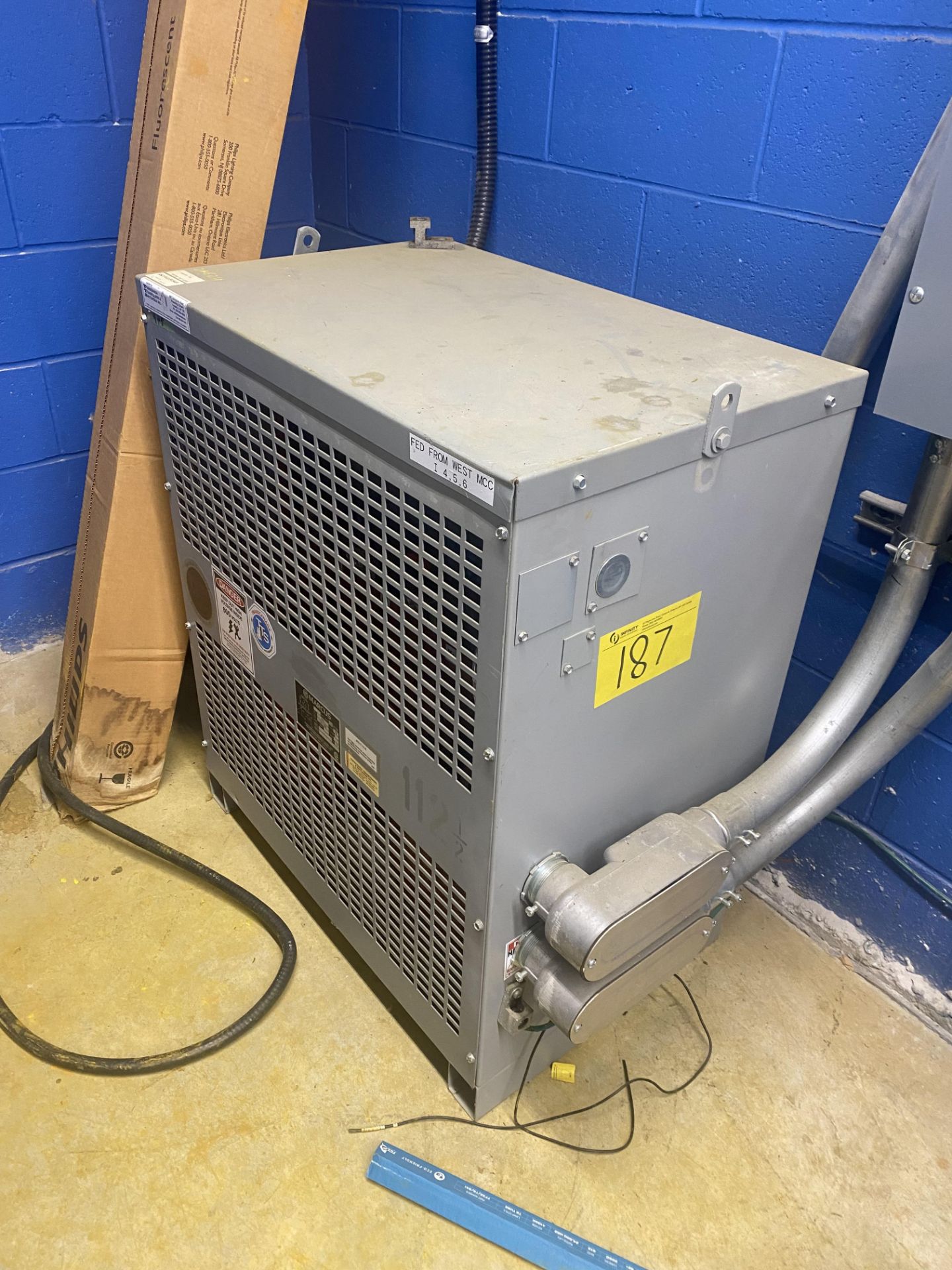 MARCUS TRANSFORMER, 112.5KVA, 600V TO 120/208V