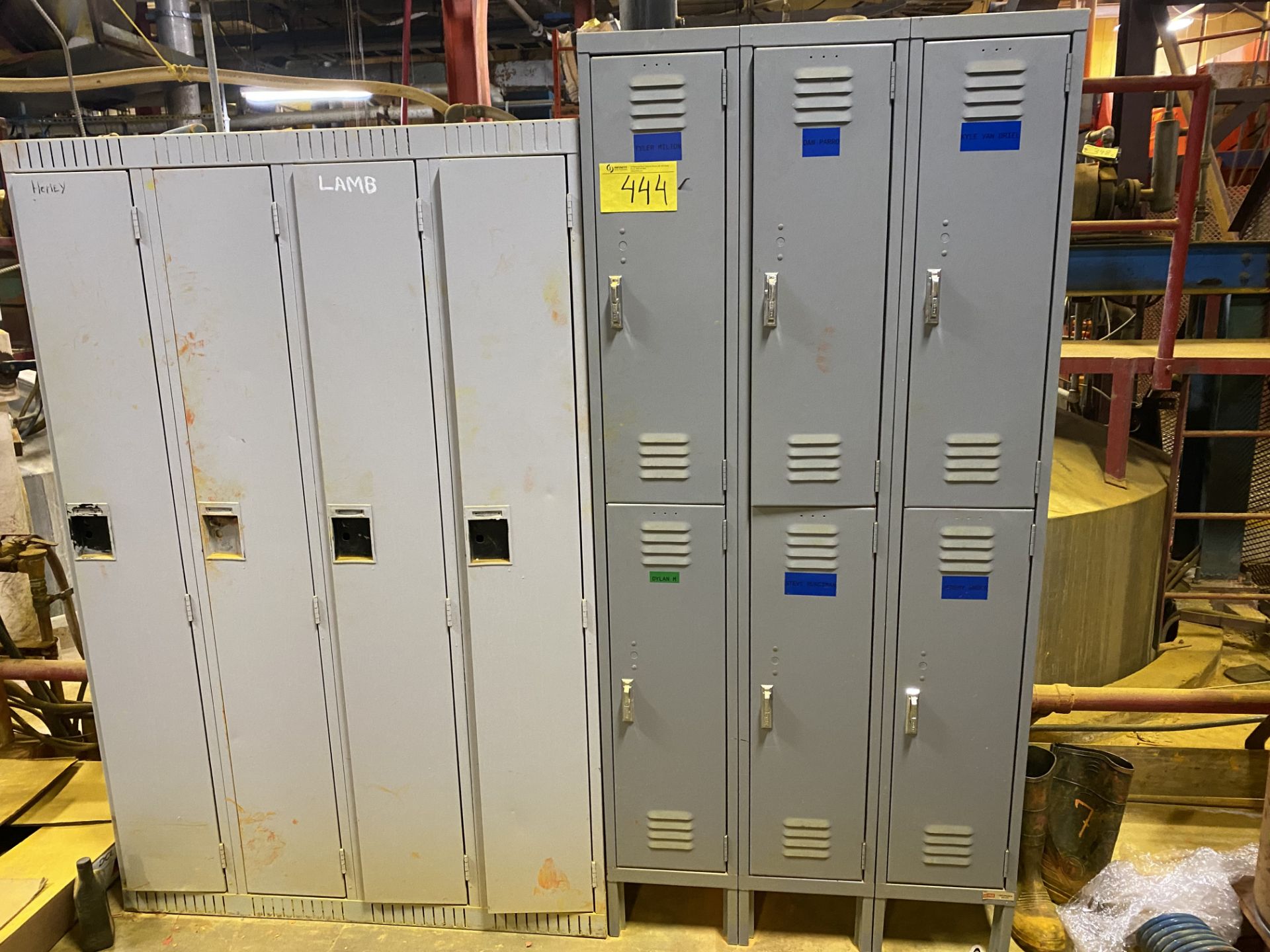 5-DRAWER SUPPLY CABINET W/ SAFETY SUPPLIES AND ALL LOCKERS IN PLANT 2ND FLOOR, APPROX. (6) BANKS - Image 2 of 3