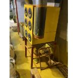 MULTI DUST BAND DUST COLLECTOR W/ VENTING PIPES AND BLOWER MOTOR (RIGGING FEE $775 USD)