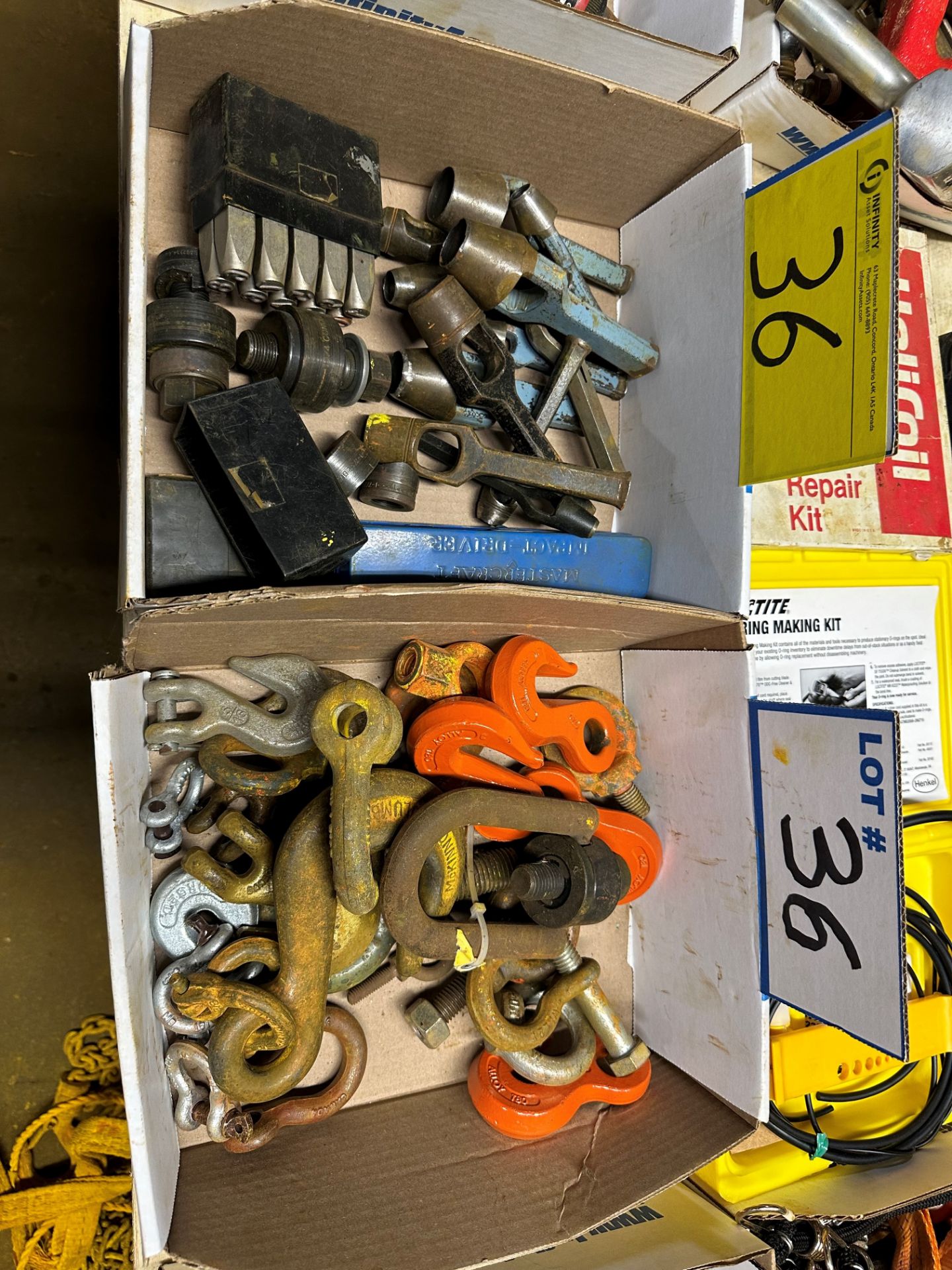 LOT OF ARP-568 UNIVERSAL SET, RING MAKING KITS, HELICOIL REPAIR KIT, PUNCHES, HOOKS - Image 2 of 3