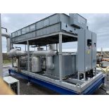 BERG APQ-125-1/0 OUTDOOR AIR COOLED SKID MOUNTED CHILLER, 125HP, S/N S03440A-AJ1-0319 (ON ROOF) (