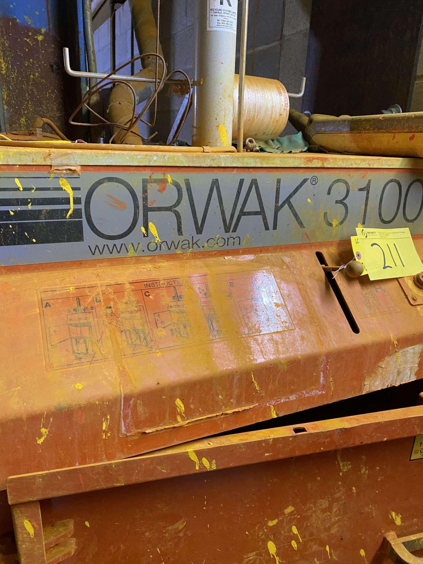 ORWACK 3100 HYDRAULIC / ELECTRICL COMPACTOR - Image 2 of 4