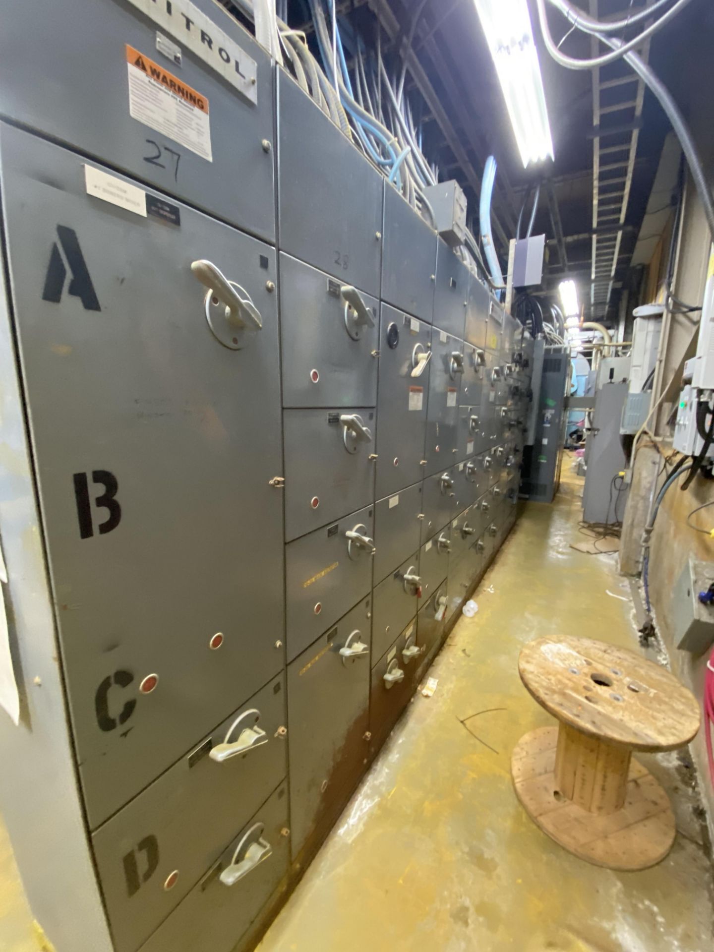 LOT OF (6) MOTOR CONTROL CENTER PANELS (BALANCE OF ROOM, APPROX. 198 BREAKERS IN TOTAL, CUTLER - Image 21 of 24