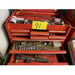 9-DRAWER TOOL BOX W/ CONTENTS AND TOOLS