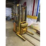 RAYMOND RRS30 ELECTRIC WALKIE / STACKER, 3,000LB CAP., 136" MAX LIFT, 24V, S/N RRS-11-01827 W/