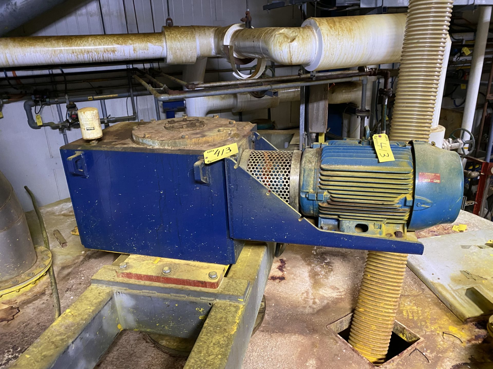 WEG 30HP MOTOR, CHEMINEER GEARBOX AND AGITATOR