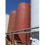 JACKETED STAINLESS STEEL INTERIOR SILO, APPROX. 12'DIA. X 35'H, TANK 631-30 (RIGGING FEE $2,200