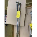 GRAY TOOLS 40"L X 3/4" TORQUE WRENCH AND CHROME VANADIUM 40"L X 3/4" RATCHET