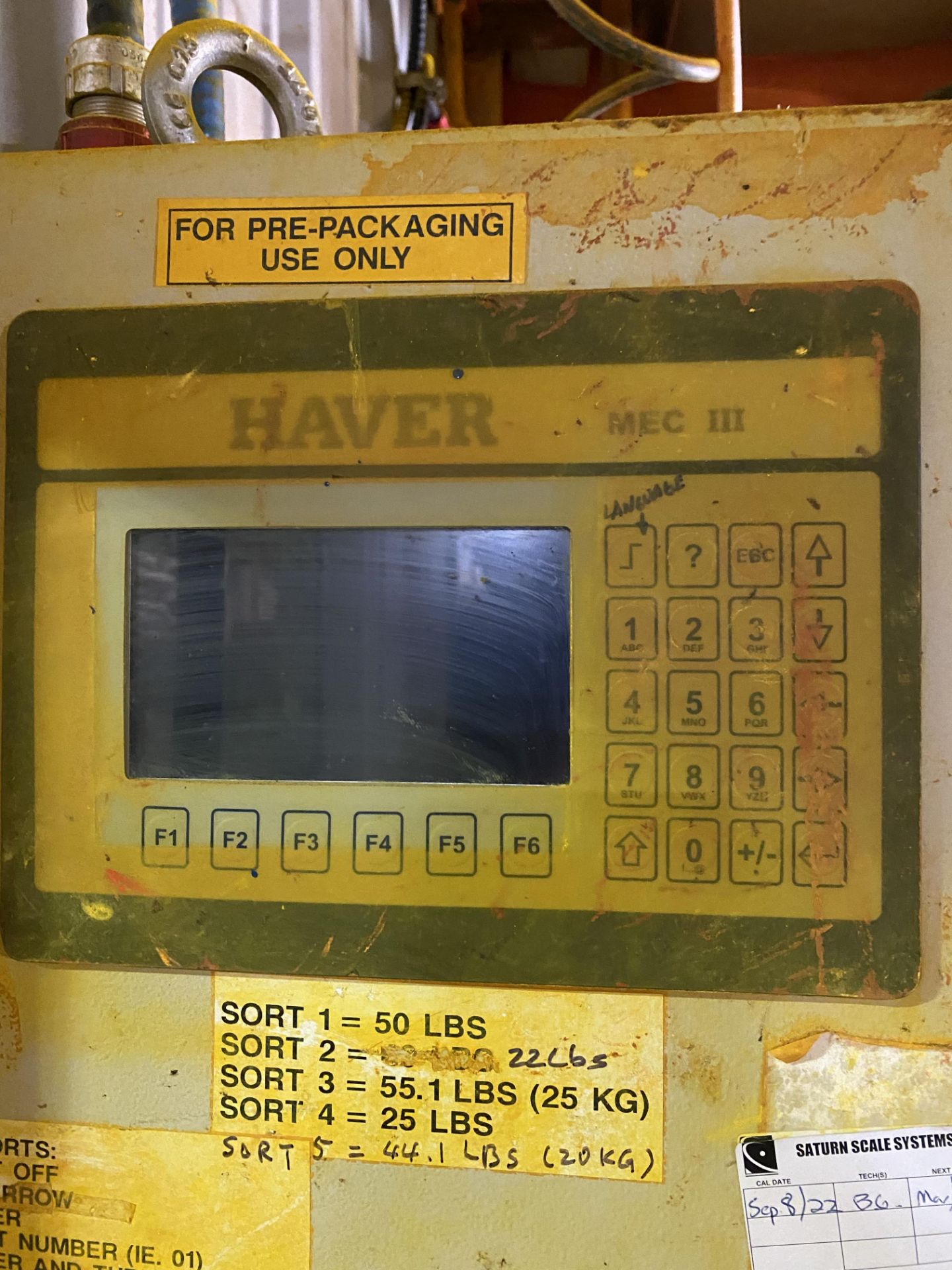 HAVER BOECKER BAG PACKAGING MACHINE W/ DIGITAL CONTROL PANEL (NO HOPPER) (RIGGING FEE $1,950 USD) - Image 7 of 8